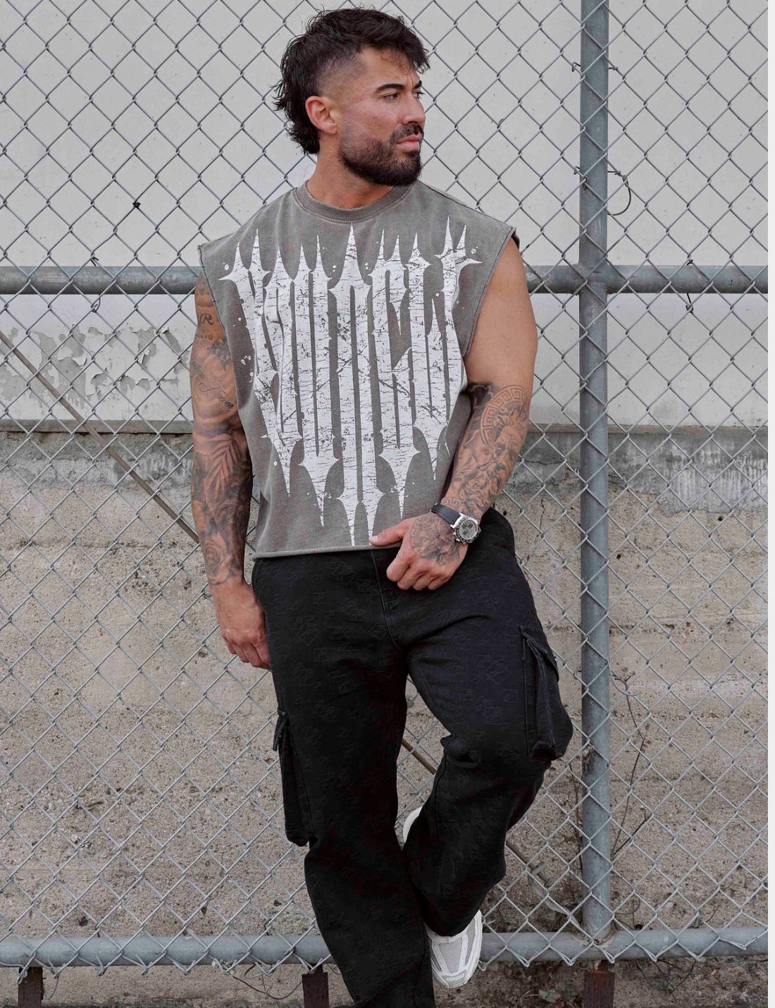 3021 - REVENGE CROP CUT-OFFS