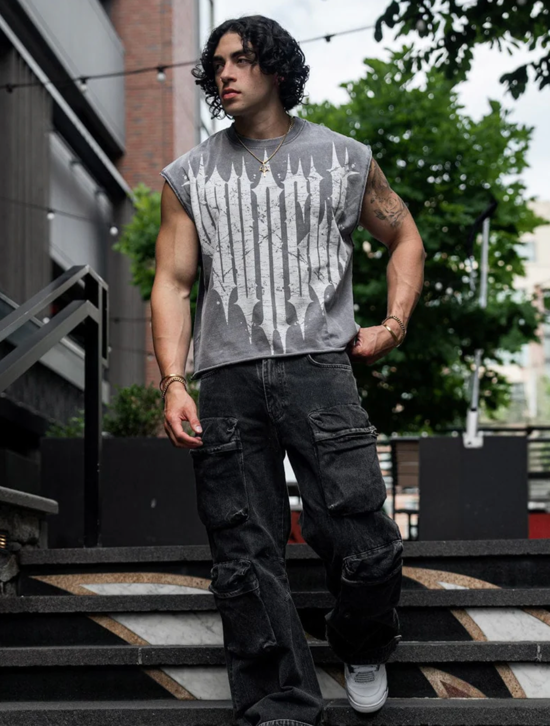 3021 - REVENGE CROP CUT-OFFS