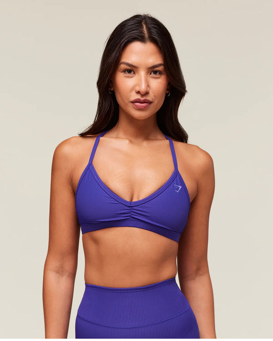 RIBBED MINIMAL SPORTS BRA