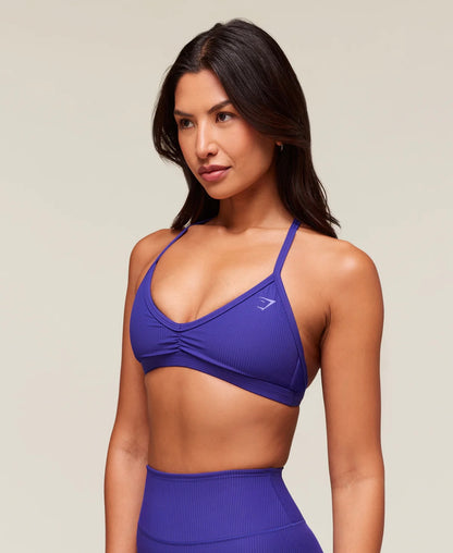 RIBBED MINIMAL SPORTS BRA
