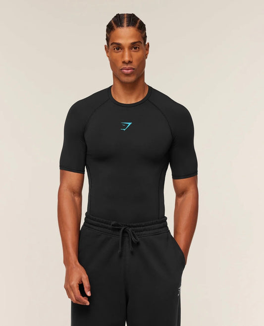 GYMSHARK ELEMENTAL BASELAYER ONYX COLOR